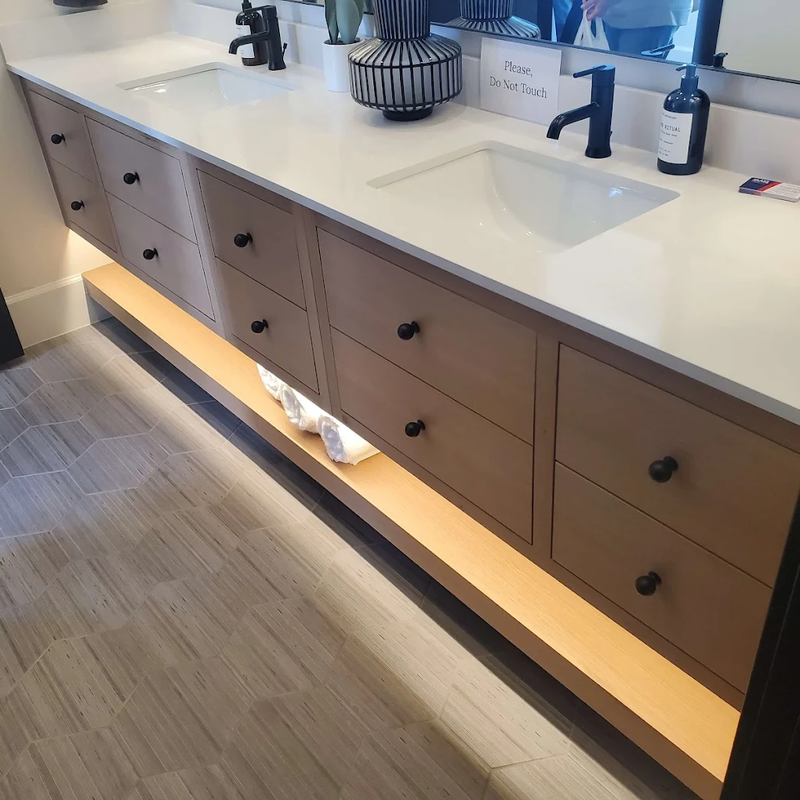 Modern bathroom vanity installed in Prescott AZ