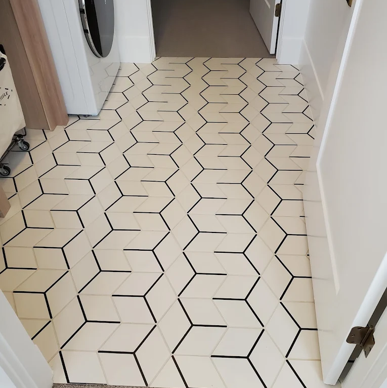 tile flooring in a bathroom