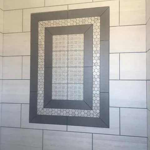 Custom shower tile install
