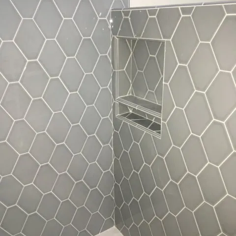 Grey Honeycomb Tiles by Barrett Floors