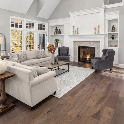 Durable luxury vinyl flooring in a cozy home