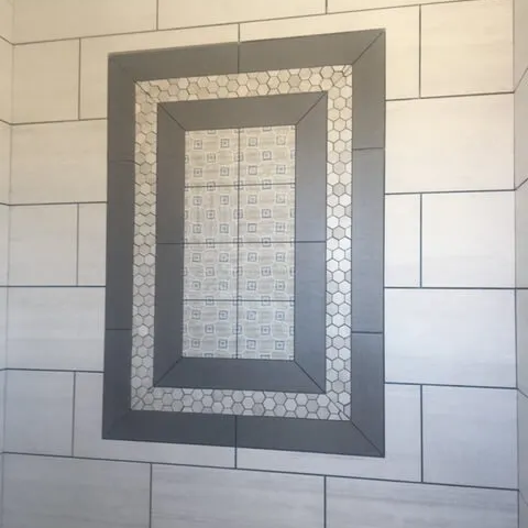 Custom shower install