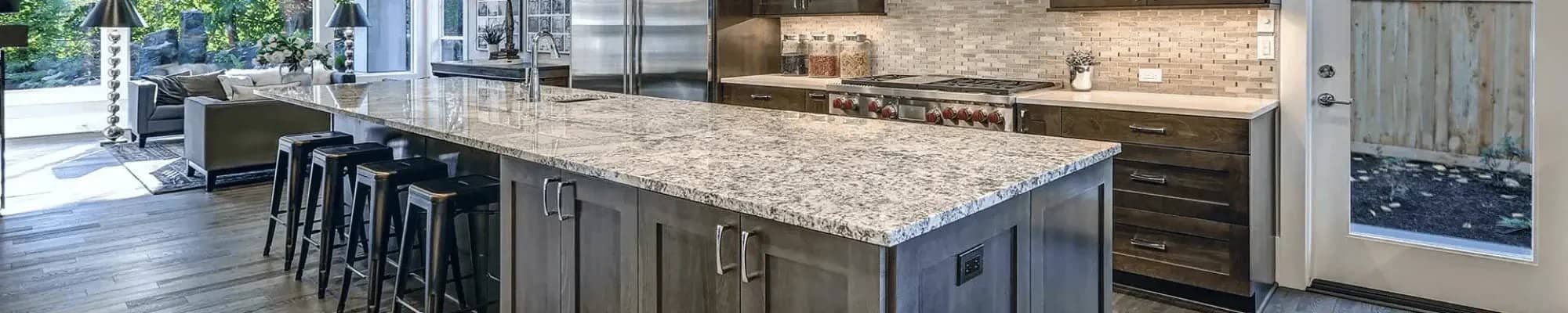 Grey cabinets in a traditional kitchen
