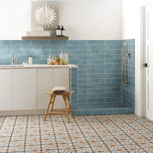 Patterned tile flooring in Arizona