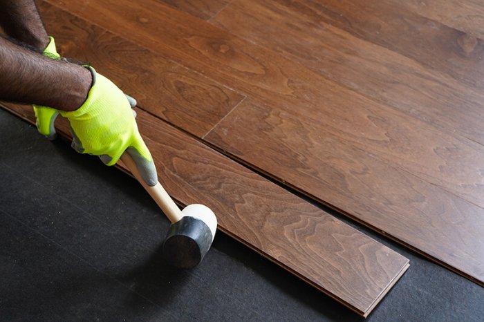 Hardwood Flooring being installed in Prescott AZ